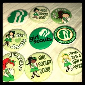 9 Girl Scout Pins